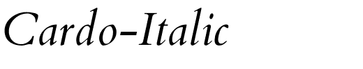 Cardo-Italic
