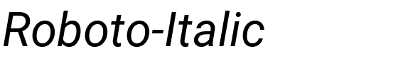 Roboto-Italic