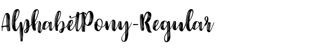 AlphabetPony-Regular