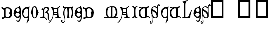 Decorated Majuscules, 14th c.