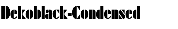 Dekoblack-Condensed