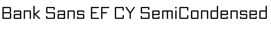 Bank Sans EF CY SemiCondensed