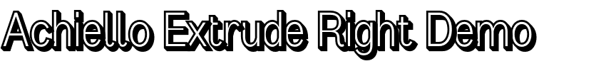 Achiello Extrude Right Demo