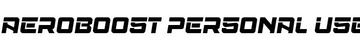 Aeroboost Personal Use