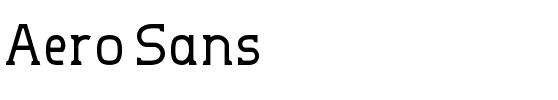 Aero Sans