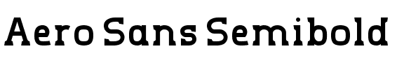 Aero Sans Semibold