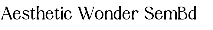 Aesthetic Wonder SemBd