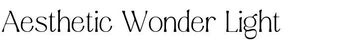 Aesthetic Wonder Light