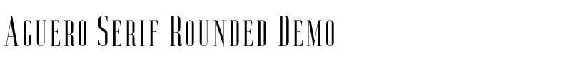 Aguero Serif Rounded Demo