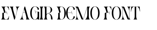 Evagir Demo Font