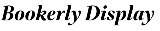 Bookerly Display