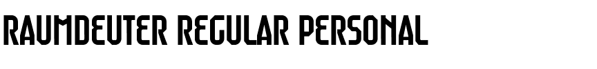 Raumdeuter Regular Personal