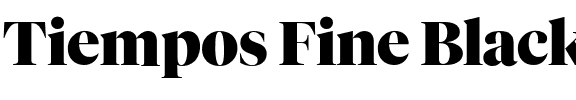 Tiempos Fine Black