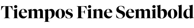Tiempos Fine Semibold