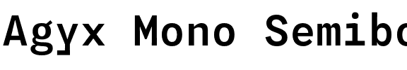 Agyx Mono Semibold