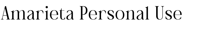Amarieta Personal Use