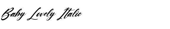 Baby Lovely Italic
