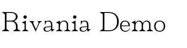 Rivania Demo