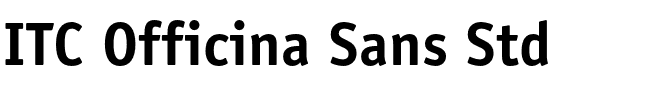ITC Officina Sans Std