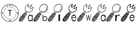 Tableware Font