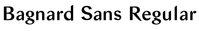 Bagnard Sans Regular.otf