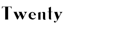 Twenty.otf