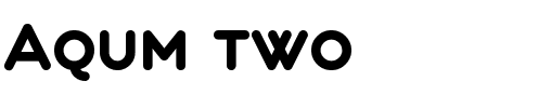 Aqum two.otf