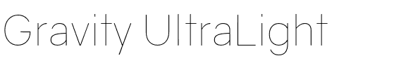 Gravity UltraLight.otf