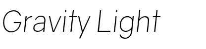 Gravity Light.otf