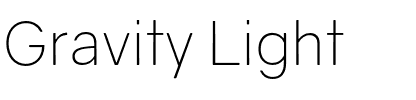 Gravity Light.otf