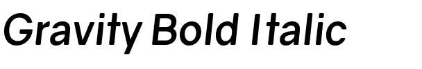 Gravity Bold Italic.otf