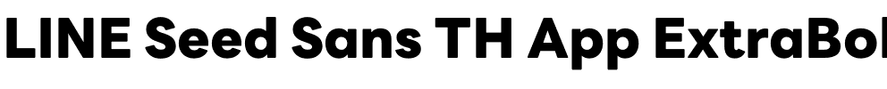 LINE Seed Sans TH App ExtraBold.otf