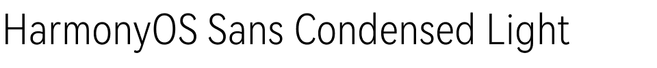 HarmonyOS Sans Condensed Light.ttf