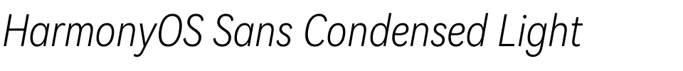 HarmonyOS Sans Condensed Light.ttf