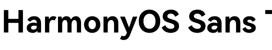 HarmonyOS Sans TC