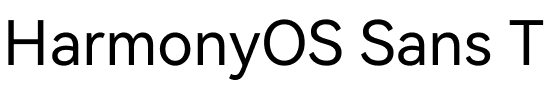 HarmonyOS Sans TC