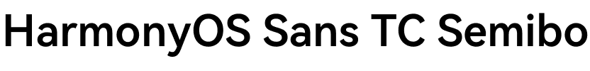 HarmonyOS Sans TC Semibold
