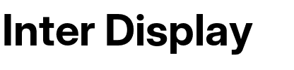 Inter Display.otf
