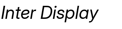 Inter Display.otf