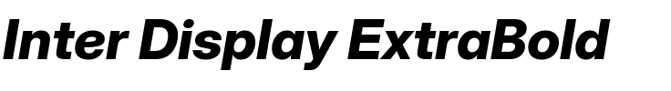 Inter Display ExtraBold