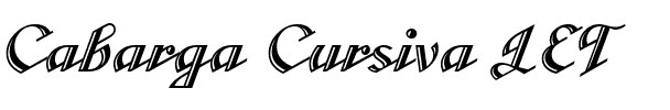 Cabarga Cursiva LET