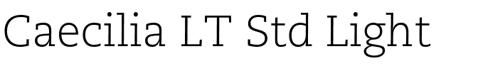 Caecilia LT Std Light