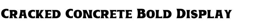 Cracked Concrete Bold Display