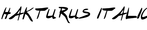 Hakturus Italic