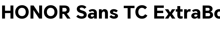 HONOR Sans TC ExtraBold.ttf
