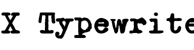 X Typewriter