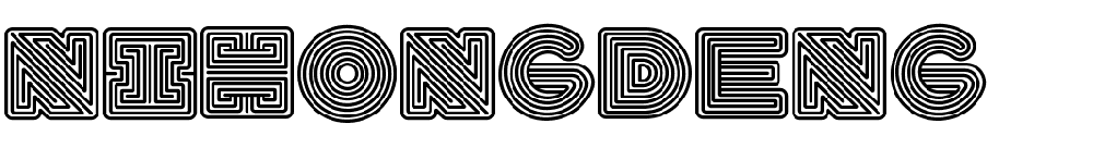 霓虹英文体@庆科字体-商用免费.ttf