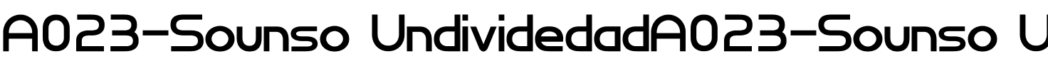 A023-Sounso UndividedadA023-Sounso Undividedad