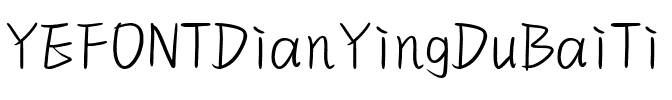 YEFONTDianYingDuBaiTi
