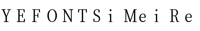 YEFONTSiMeiRenSongTi